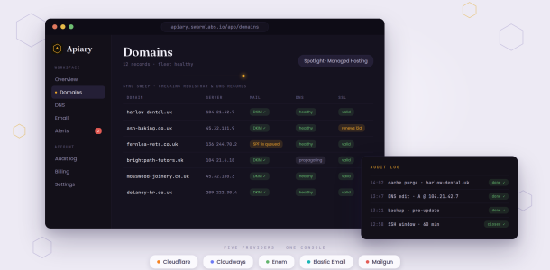 Meet Apiary: The Control Plane Behind Our Managed Hosting